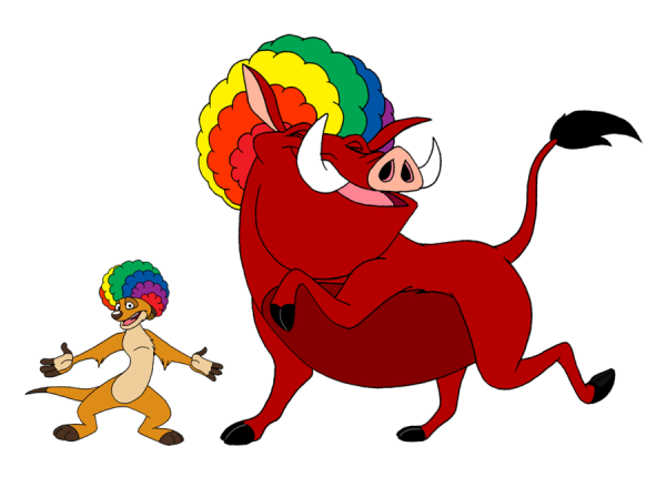 Timon And Pumbaa In Circus Look