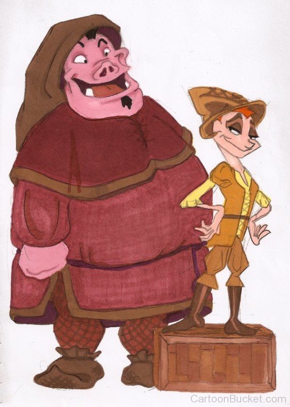 Timon And Pumbaa Wearing Well Dressed