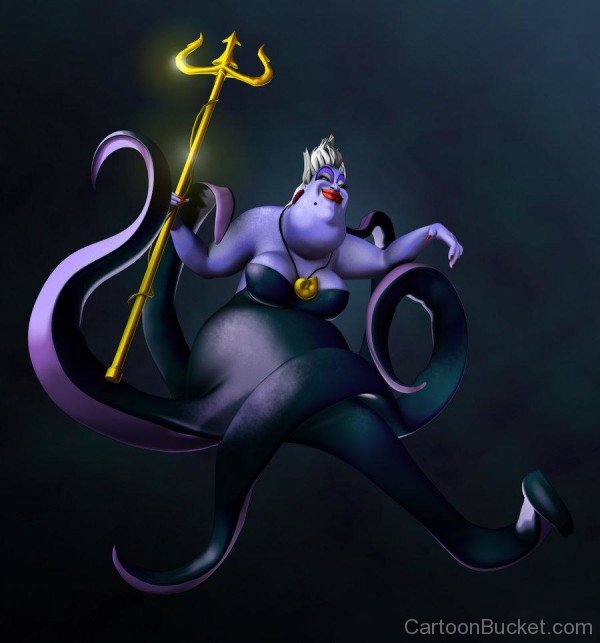 Ursula Holding Golden Triton
