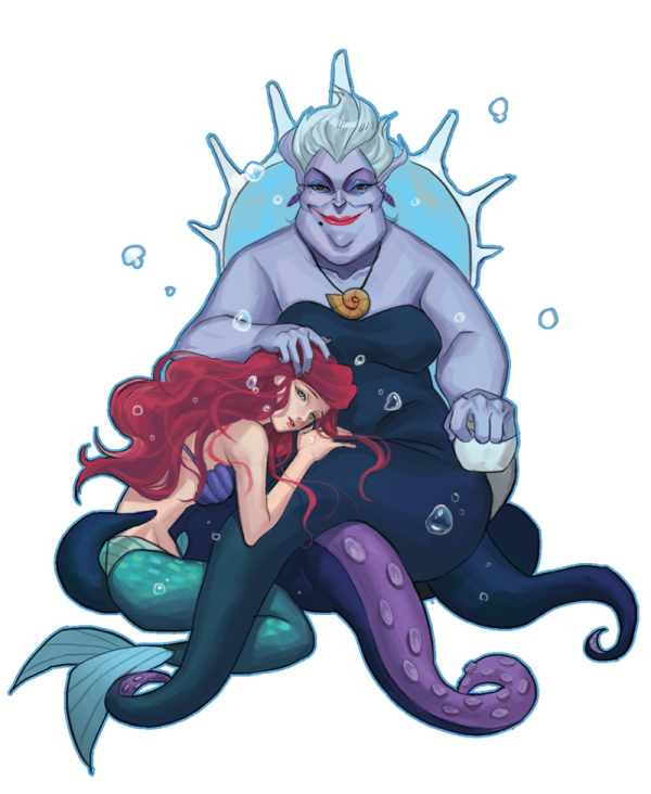 Ursula With Princess Ariel