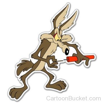 Wile.E Coyote Blowing Bomb