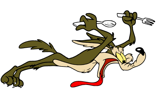 Wile.E Coyote Open His Mouth