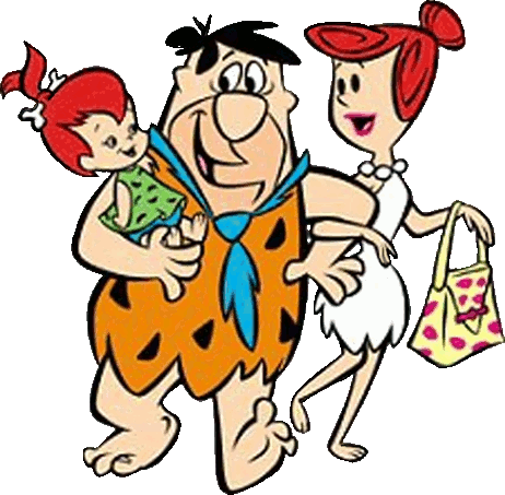 Wilma With Fred And Pebbles
