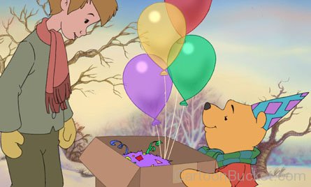 Winnie Giving Gift To Robin