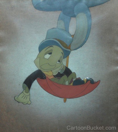 Jiminy Hanging On Umbrella