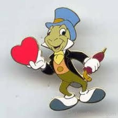 Jiminy Holding Heart