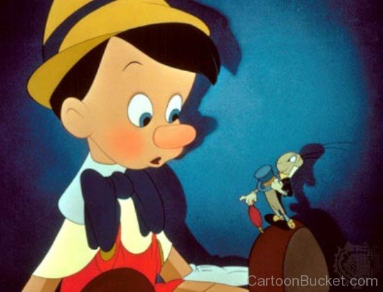 Jiminy Looking At Pinocchio