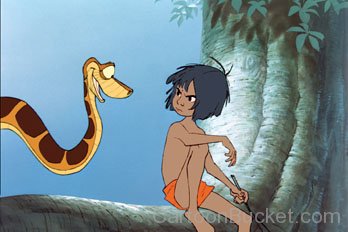 Kaa And Mowgli