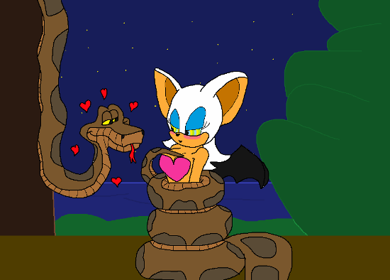 Kaa In Love With Rouge