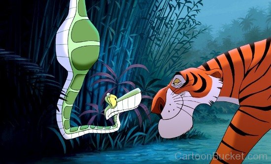 Kaa Looking At Shere Khan