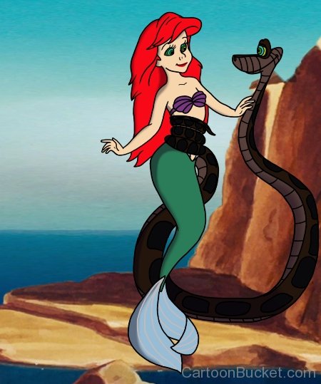 Kaa With Ariel