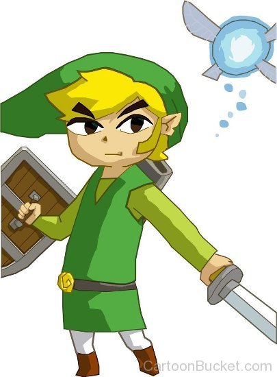 Link Holding Sword