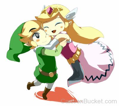Link Hugs Zelda