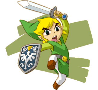 Link Swinging The Sword