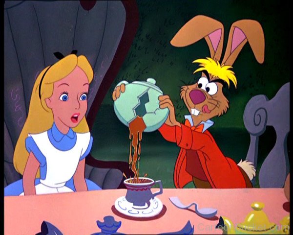 March Hare Serving Tea To Alice