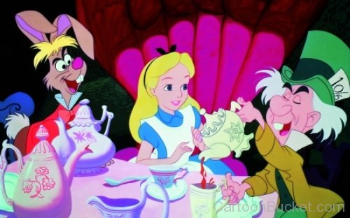March Hare,Alice And Mad Hatter