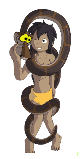 Mowgli And Kaa