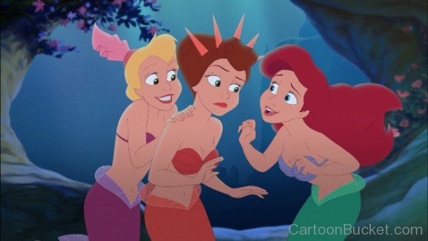 Princess Attina With Andrina And Ariel