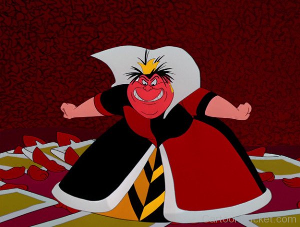 Queen Of Hearts In Angry Mood