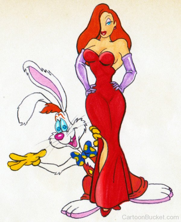 Roger Rabbit With His Wife