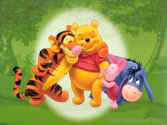 Tigger With Piglet,Eeyore And Pooh