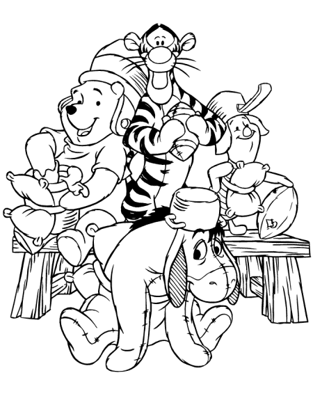 Tigger With Pooh,Eeyore And Piglet