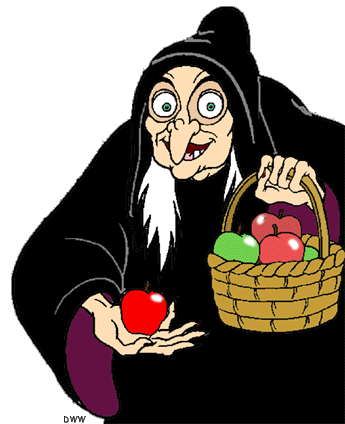 Witch Holding Apple