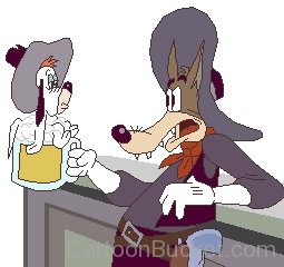 Wolf Looking At Droopy