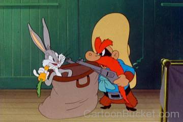 Yosemite Showing Gun To Bugs Bunny