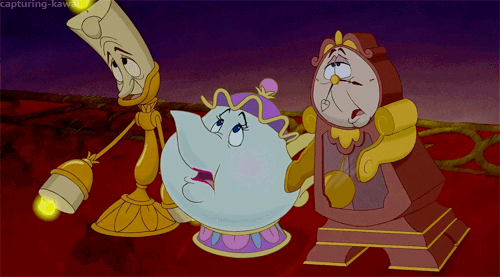 Animated Image Of Cogsworth,Mrs.Potts And Lumiere-139