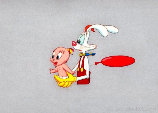 Baby Herman And Roger Rabbit Holding Their Hands-bnn701