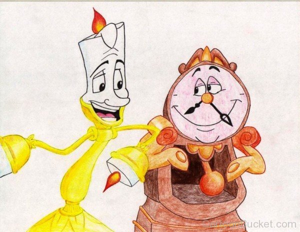 Cogsworth And Lumiere Drawing-gh102