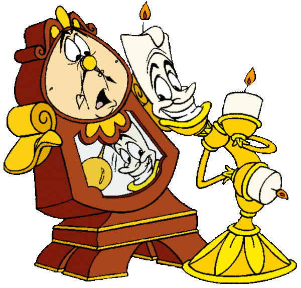 Cogsworth Feared From Lumiere-gh110