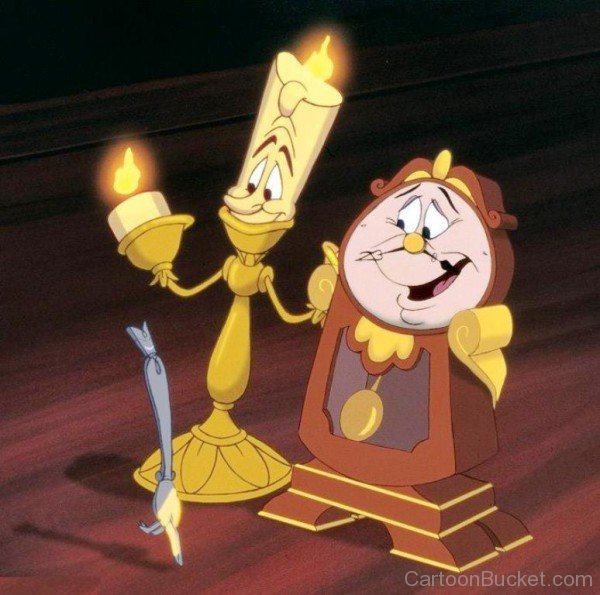 Cogsworth With Lumiere-gh123