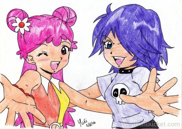 Drawing Of Ami And Yumi-uy631