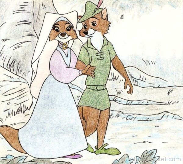 Drawing Of Maid Marian And Robin Hood-ds303