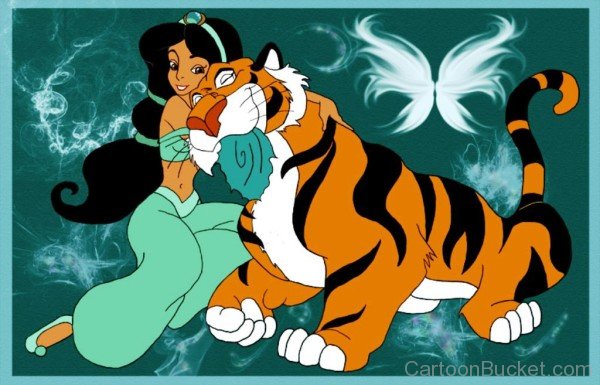 Frame Image Of Rajah And Princess Jasmine-vc301