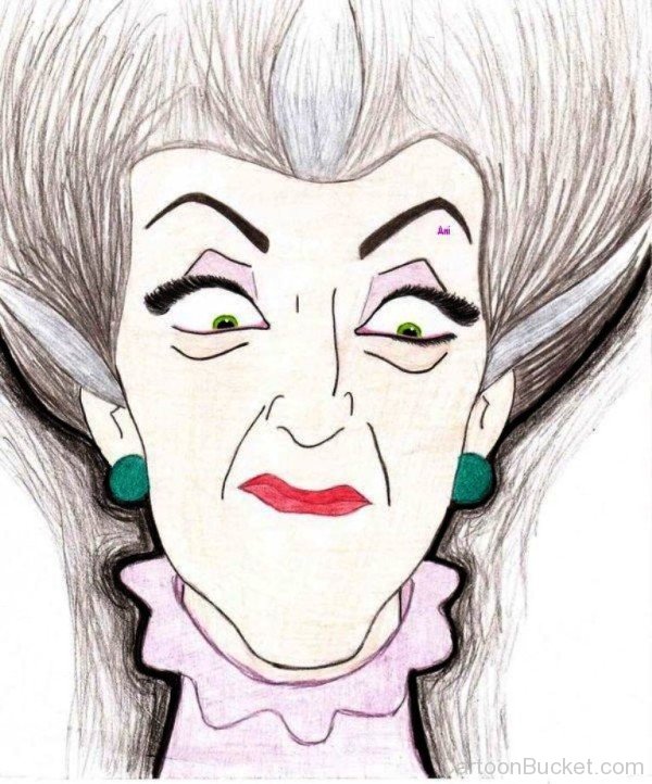 Lady Tremaine Face Drawing-nb506