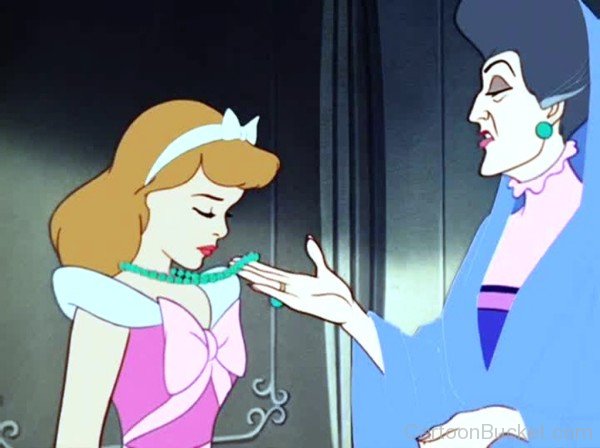 Lady Tremaine Looking At Cinderella's Necklace-nb512