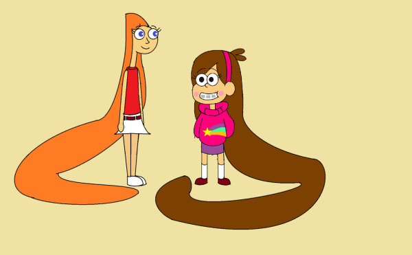 Long Haired Candace And Rapunzel Mabel-cn678