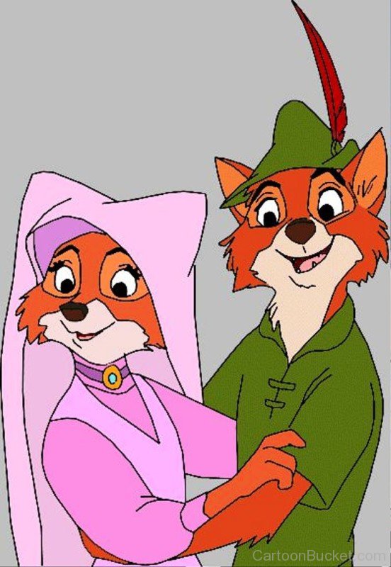 Maid Marian And Robin Hood Looking Happy-ds309
