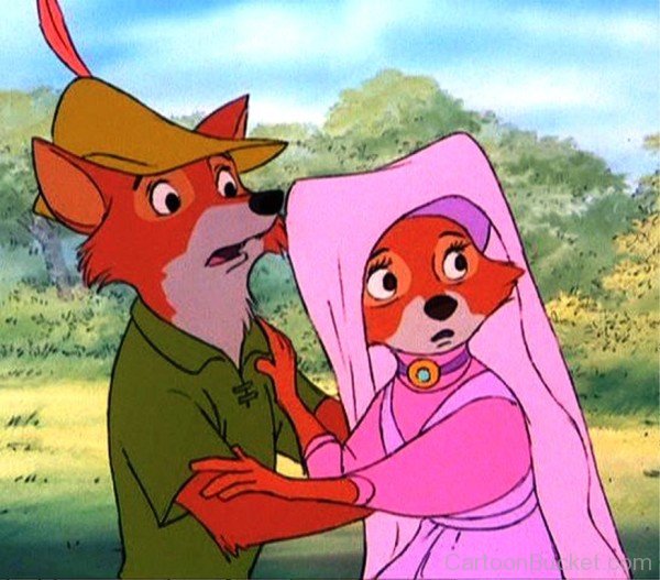 Maid Marian And Robin Hood Looking Shocked-ds310