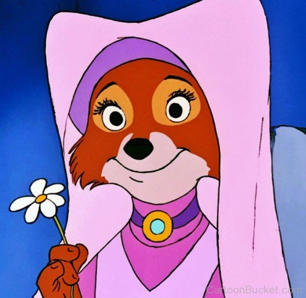 Maid Marian Holding Flower-ds320