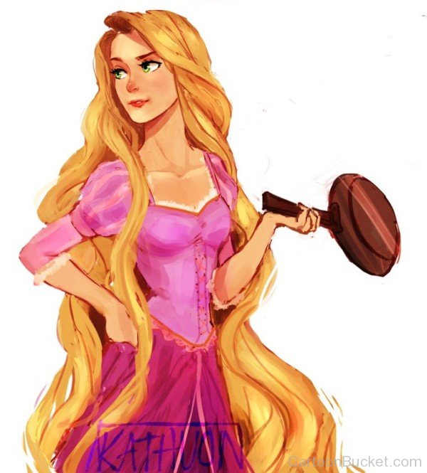 Painting Of Rapunzel-wwe325