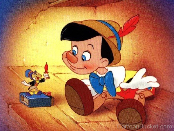 Pinocchio Looking At Jiminy-dc422