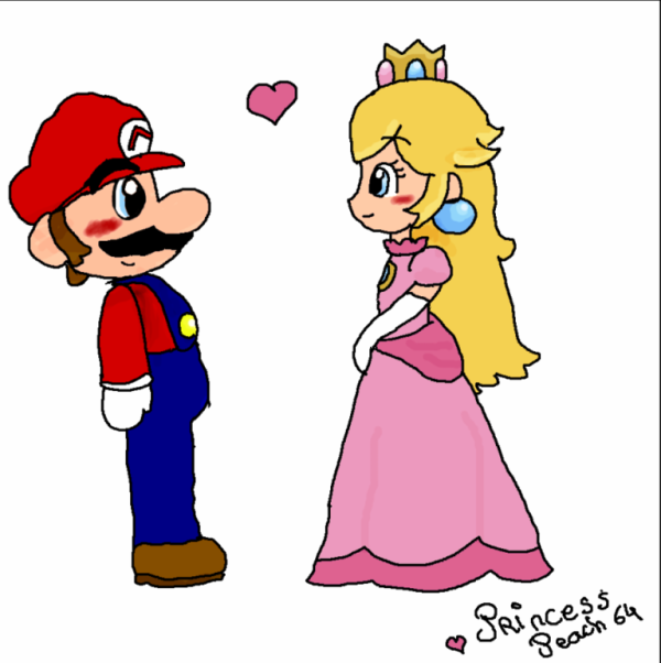 Princess Paech And Mario-lk923