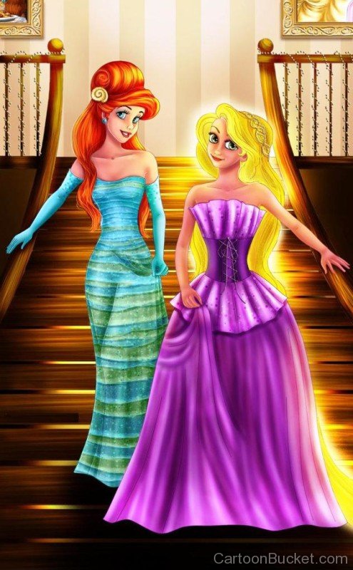Princess Rapunzel And Princess Ariel-wwe333