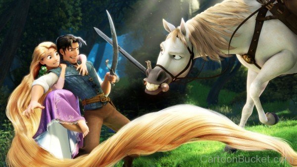 Rapunzel And Flynn Vs Maximus-wwe343