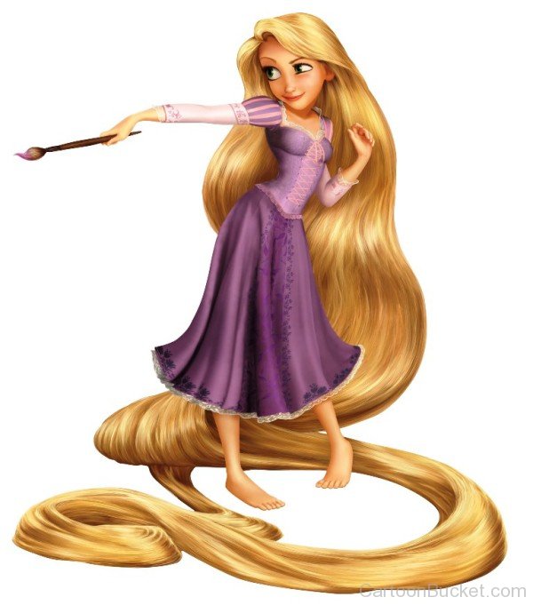 Rapunzel Holding Painting Brush-wwe362