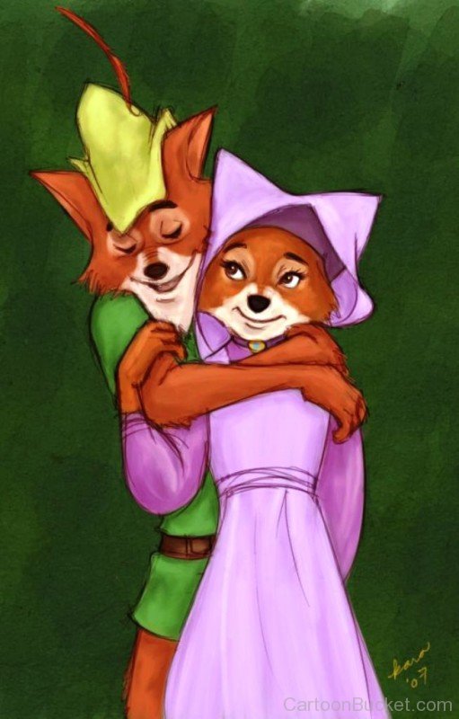 Robin Hood Hugs Maid Marian-ds338